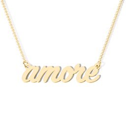 It's Amore Necklace in 10K Solid Yellow Gold