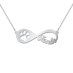 Love You Fur-ever Infinity Name Necklace