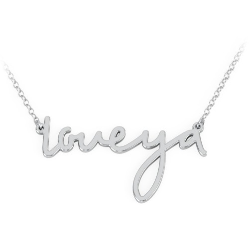 Love Ya Necklace – Sterling Silver