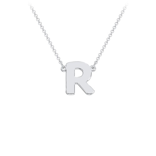 Initial Letter Necklace – Sterling Silver