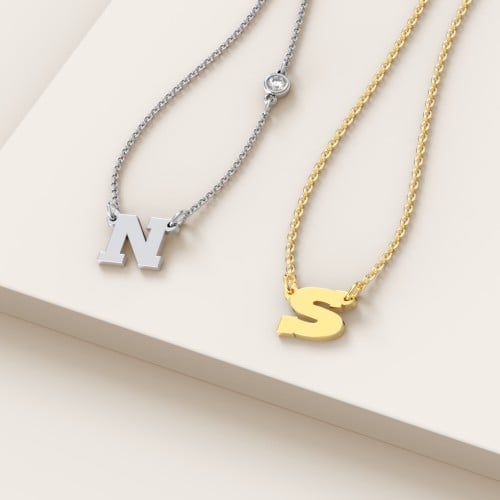 Petite Initial Letter Necklace