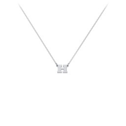 Petite Initial Letter Necklace in 925 Sterling Silver