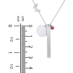 Milestone Necklace with Butterfly Charm