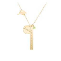 Milestone Necklace with Graduation Hat Charm