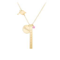 Milestone Necklace with Graduation Hat Charm