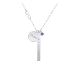 Milestone Necklace with Infinity Charm