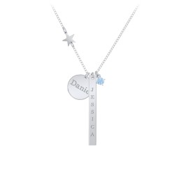 Milestone Necklace with Star Charm