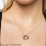 Engraved 3 Interlocking Russian Rings Necklace – Sterling Silver