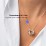 Engraved 3 Interlocking Russian Rings Necklace – Sterling Silver