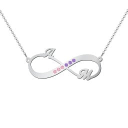Infinity Name Necklace with Accents