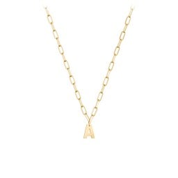 Initial Necklace with 1 Letter - Modern