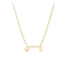 Initial Necklace with 2 Letters - Modern
