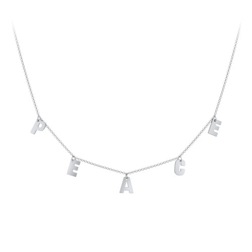 Personalized 5 Initial Necklace for Ukraine Support