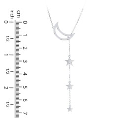 Lariat with Moon and Star Charms