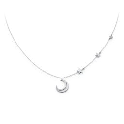 Moon and Stars Charmed Necklace