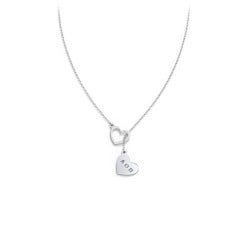 Engravable Double Heart Sorority Lariat