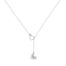 Engravable Double Heart Lariat