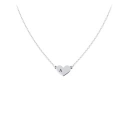 Engravable Heart Charm Sorority Necklace