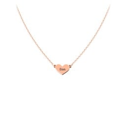 Engravable Heart Charm Necklace
