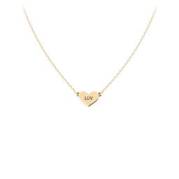 Engravable Heart Charm Necklace