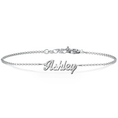 The Glamorous Name Bracelet – Sterling Silver