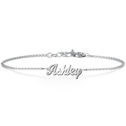 The Glamorous Name Bracelet in 925 Sterling Silver