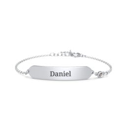 Kids and Baby Engravable Bracelet with Birthstone