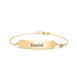 Kids and Baby Engravable Bracelet with Birthstone