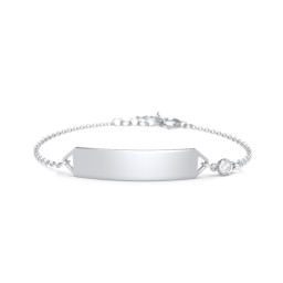 Kids and Baby Engravable Bracelet with Birthstone