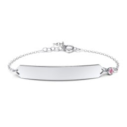 Engravable Classic Bracelet with Birthstone