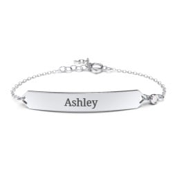 Engravable Classic Bracelet with Birthstone