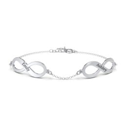 Engravable 2 Infinity Bracelet
