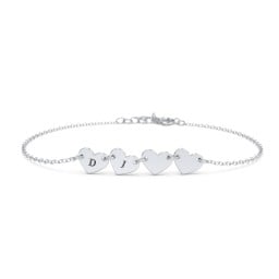 Engravable 4 Hearts Bracelet