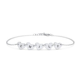 Engravable 5 Hearts Bracelet