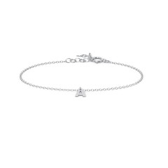 Initial Bracelet with 1 Letter - Modern – Sterling Silver
