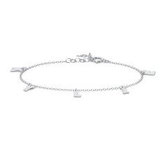 Initial Bracelet with 5 Letters - Modern – Sterling Silver