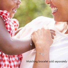 Initial Heart Bracelet with Birthstone