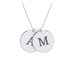 Engravable 2 Disc Pendant