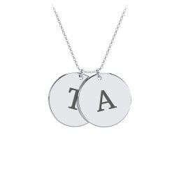 Engravable 2 Disc Pendant