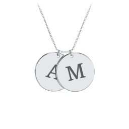 Engravable 2 Disc Pendant