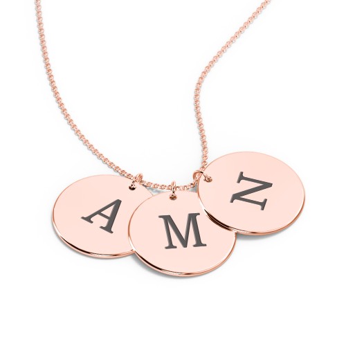 Engravable 3 Disc Pendant