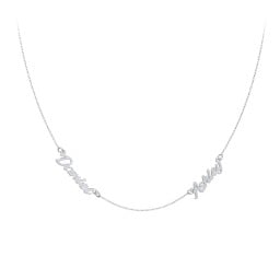 Dainty Personalized Two Name Necklace