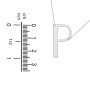 Engravable Asymmetrical Initial Necklace - P