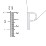 Engravable Asymmetrical Initial Necklace - P – Sterling Silver