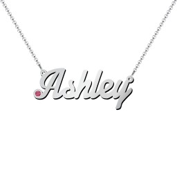 Personalized Birthstone Name Necklace