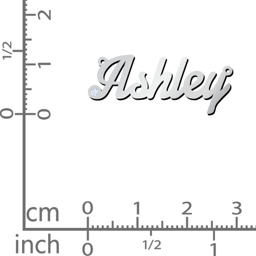 Personalized Birthstone Name Necklace – Sterling Silver with Aquamarine