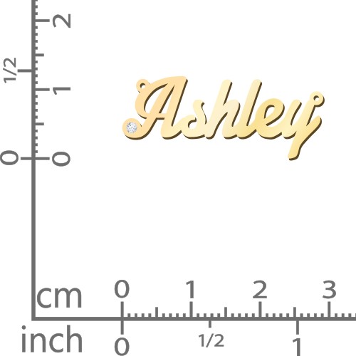 Personalized Birthstone Name Necklace – 18K Gold Plated Silver with Cubic Zirconia