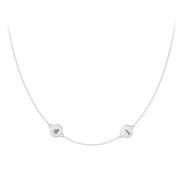 Engravable Disc Station Necklace