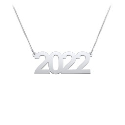 Personalized Number Necklace in 925 Sterling Silver