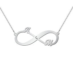 Engravable Two Name Infinity Necklace